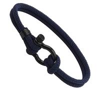 Bracelet en corde de style plage Surf Milan en forme de U Boucle en fer à cheval Bracelets de corde Convient Bracelet d'été pour couple Bracelet d'art réglable Collier Manille Bracelet énergétique en