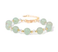 Bracelet En Cristal De Pierres Précieuses Chakra, Bracelet En Pierre Naturelle Pour Femmes Et Hommes, Calcédoine Verte 8 Mm, Bracelet Réglable En Perles De Yoga, Bracelet Assorti, Bijoux Cadeaux