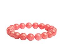 Bracelet en cristal Rose de qualité 7A, Rhodonite, ancienne Mine du brésil, pierre, perles rondes