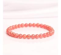 Bracelet en cristal Rose de qualité 7A, Rhodonite, ancienne Mine du brésil, pierre, perles rondes