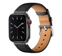 Bracelet en cuir compatible avec Apple Watch 38 mm 40 mm 41 mm 42 mm 44 mm 45 mm 46 mm 49 mm - Bracelet de montre pour iWatch Ultra SE Series 10 9 8 7 6 5 4 3 2 1