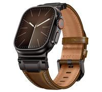 Bracelet en Cuir Compatible avec Apple Watch Ultra 3 49mm 44mm 46mm 45mm 42mm Bracelet Durable de Connecteur en Métal Robuste pour Ultra 3 2 1,SE 3 2 1,iWatch Series 11 10 9 8 7 6 5 4 3 2 1 Femmes