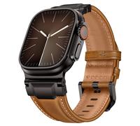 Bracelet en Cuir Compatible avec Apple Watch Ultra 3 49mm 44mm 46mm 45mm 42mm Bracelet Durable de Connecteur en Métal Robuste pour Ultra 3 2 1,SE 3 2 1,iWatch Series 11 10 9 8 7 6 5 4 3 2 1 Femmes