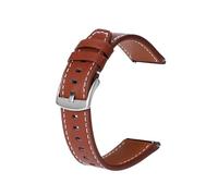 Bracelet en cuir de 22mm adapté à la montre for Xiaomi Color 2/Sports S1 Pro(Red brown,For Mi Watch Color)