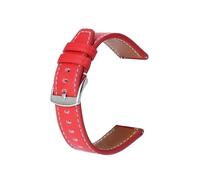 Bracelet en cuir de 22mm adapté à la montre for Xiaomi Color 2/Sports S1 Pro(Red,For Mi Color Sport)