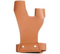 Bracelet en cuir de qualité supérieure avec doublure intérieure en peluche, ajustement flexible pour la chasse à l'arc de la main gauche ou droite et l'entraînement à la cible (marron)