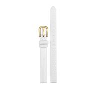 Bracelet en cuir de vachette souple ultra-fin petite taille for montre Rosemont Rose Fossil Casio motif lézard for femme 6 mm 8 10(White-gold,10mm)