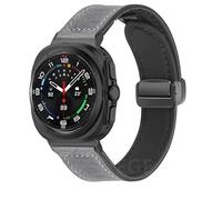 Bracelet en cuir en silicone pour Galaxy Watch Ultra 47 mm - Bracelet magnétique - Sangle de sport pour montre ultra7 47 mm - Sans trous - Bracelets de montre, Ultra 47mm
