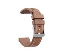 Bracelet en cuir et Silicone 22mm Pour Huawei Watch GT 6 6Pro 5 5Pro 4 46mm Runner2 Buds2 Ultimate 2 bandes de remplacement(Brown,For GT6 46mm)