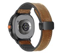Bracelet En Cuir Et Silicone Pour Samsung Galaxy Watch 8,40mm,44mm,8 Classiques,46mm,Ultra 2025,47mm,Boucle Magnétique.Brb.Galaxy Ultra (2025)