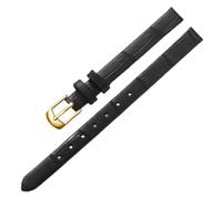 Bracelet En Cuir Exquis Pour Femme Avec Boucle Ardillon En Or Rose, Or Noir, 10mm