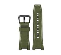 Bracelet en cuir GST-B100 compatible avec la ceinture de montre GST-B100 S130 W300 W330 GST-W120 S120 W130 S100 Bracelet de montre en métal Bracelet en nylon for homme(B-Army Green Black)