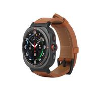 Bracelet en cuir Timeless pour Samsung Galaxy Watch Ultra (25/24), marron