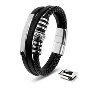 SERASAR Bracelet 'Shine' argent, Taille 17 cm