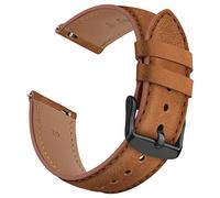 Bracelet en cuir pour Huawei Watch 4/Watch 4 Pro/GT3/GT2/GT2 Pro 46 mm, 22 mm, bracelet de rechange réglable en cuir souple pour Huawei Watch GT Sport Active 46 mm (Z-Marron foncé)