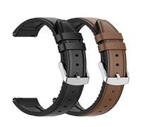 Bracelet en cuir pour montre Fossil Gen 6 44 mm pour Huawei Watch GT3 PRO/GT3 46 mm, bracelet de rechange pour homme, lot de 2