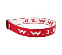 Bracelet en cuir simple W.W.J.D. Monogramme imprimé Bracelet de poignet Webbing Unisexe Bracelet réglable Bracelet photo, taille unique, Nylon, Pas de gemme