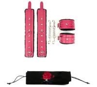 Bracelet en cuir souple pour homme et femme - Style punk rock - Couleur rose