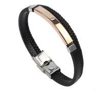 Bracelet en cuir tissé distinctif, idéal pour un style personnel et une collection d'accessoires (n°2)