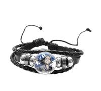 Bracelet en cuir Tokyo Revengers Anime Cosplay Femmes Hommes Manjiro Ken Takemichi Hinata Atsushi Chibi Kawaii Cadeaux pour fans, 20 mm, Verre