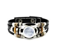 Bracelet En Cuir Tressé À Plusieurs Couches, Ajustable, Avec Dégradé De Textures, Inspiré De La Musique Et De L'Ethnicité. Un Bijou Fait Main, Un Accessoire D'Amitié Idéal Comme Cadeau D'Anniv