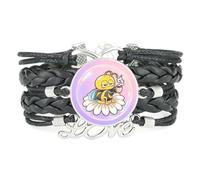 Bracelet En Cuir Tressé,Orné D'Abeilles,Coloré Et À Motif De Diffractio | Multistrat,Punk,Bracelet,Fait main,Offre,Bangle,Accessoire,Amie,Amoureux,Ethnique,Amitié,Anniversaire,Noël,Musique,Art