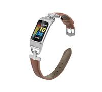 Bracelet en cuir ultra-fin for Fitbit Charge 5/Fitbit Charge 6(Brown)
