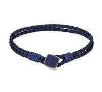 Bracelet en cuir vÃ©ritable et acier inoxydable Philipp Blanc Martin Bleu 0,09Ã0,09Ã0,034 cm
