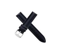 Bracelet en cuir véritable 12 14 16 17 18 20 22 24 mm, compatible avec les bracelets for DW Daniel Wellington(Black-Silvery-K4,16mm)
