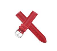 Bracelet en cuir véritable 12 14 16 17 18 20 22 24 mm, compatible avec les bracelets for DW Daniel Wellington(Red-Silvery-K4,14mm)