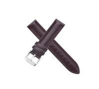 Bracelet en cuir véritable 12 14 16 17 18 20 22 24 mm, compatible avec les bracelets for DW Daniel Wellington(Coffee-Silvery-K4,22mm)