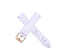 Bracelet en cuir véritable 12 14 16 17 18 20 22 24 mm, compatible avec les bracelets for DW Daniel Wellington(White-Rose-K4,20mm)