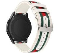 Bracelet en cuir véritable 22mm blanc pour votre Huawei Watch GT/Honor Watch Magic G