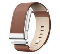 Bracelet en cuir véritable compatible avec Whoop 5.0, bracelet de rechange en cuir souple de qualité supérieure avec curseur en métal et cadre en forme de U, bracelet classique réglable en cuir pour