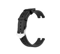 Bracelet en cuir véritable for montre de sport for Garmin Lily for femme(Black)