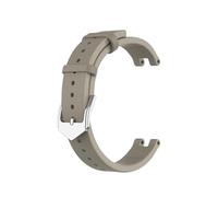 Bracelet en cuir véritable for montre de sport for Garmin Lily for femme(Khaki)