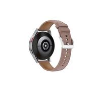 Bracelet en Cuir Véritable pour Galaxy Watch 4 et 3 41mm / Active 2 / Huawei Watch GT 3 et GT 2 42mm - Beige