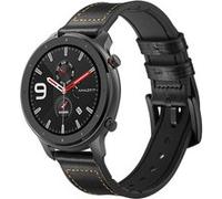Bracelet en cuir véritable pour Huami Amazfit GTR 47mm - Noir G