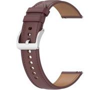 Bracelet en Cuir Véritable pour Samsung Galaxy Watch 3 45mm / Galaxy Watch 46mm / Huawei Watch GT 3 et GT 2 46mm - Marron