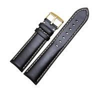 Bracelet en cuir vintage fait main de 18 à 24 mm avec une boucle ardillon en acier durable, résistant et adapté à un usage quotidien.,19 mm