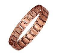 Bracelet en cuivre pour homme | Bracelet en cuivre magnétique | Accessoire de bijoux robuste avec force magnétique forte pour le sport, le fitness, l'extérieur, le bureau, le travail, les voyages, les