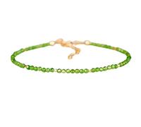 Bracelet en diopside chromé, perles rondes à facettes de 2 mm, fermoir plaqué argent réglable de 17,8 cm, pour hommes et femmes | LK_STACK_01965