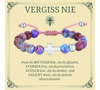 Bracelet en forme de croix pour baptême, communion, confirmation, cadeau pour garçon, communion, confirmation, fils, frère, petit-fils, neveu, filleul, ami, maman, papa, parrain de baptême, Kleine