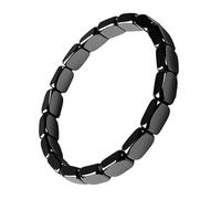 Bracelet en hématite - bracelet en acier inoxydable | Stylish Maschincine Polves | Bijoux de poignet décoratifs pour l'environnement de travail Événements sociaux Méditation de voyage sport
