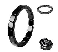 Bracelet en hématite Clasibelab pour homme, style minimaliste, soutien naturel pour stimuler l'énergie, améliorer la concentration et augmenter la confiance quotidienne, Standard 7.48 in, Pas de gemme
