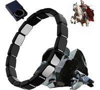 Bracelet en hématite pour homme new, Inspiré des généraux romains et des guerriers vikings, stimule naturellement le métabolisme, redonne confiance et assurance, bracelet ajustable pour homme et femme