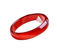 Bracelet en Jade for femmes, Agate rouge, glace à travers le brésil, cornaline, avec breloques(55-56MM)