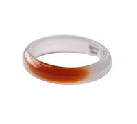 Bracelet en Jade Naturel, Bracelet en Jade D'Agate Rouge Flottante Blanche, Bracelet en Jade De Largeur Moyenne pour Femme, Porte Chance, pour Petite Amie, pour Amis, avec Boîte À,60mm