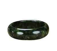 Bracelet en Jade Naturel, Bracelet en Jade Vert Foncé, Bracelets en Jade Vert Olive, Bracelet en Jade Agate pour Fille, Bracelet Large pour Femme, pour Amis, avec Boîte À Bijoux,58mm
