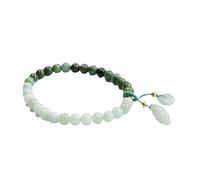 Bracelet en jade naturel de qualité A avec boucle de sécurité dégradée - Bijoux élégants pour toutes les occasions, About 5.8mm, Pierre